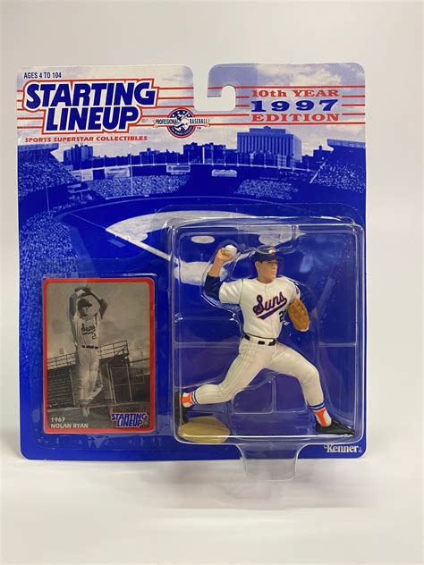 The figures became very popular, and eventually included sports stars from baseball, football, basketball, and hockey; and, to a lesser extent, auto. . Nolan ryan starting lineup